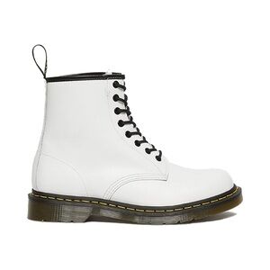 1460 Smooth Leather Lace Up Boots White Size 9